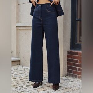 15 High-Waisted Straight-Leg Jeans